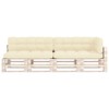 FAMIROSA Pallet Sofa Cushions 5 pcs Cream