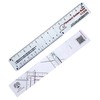 CLPA 12 Inch Flexible No-Math Fibonacci Clear Plastic Ruler: Masterful