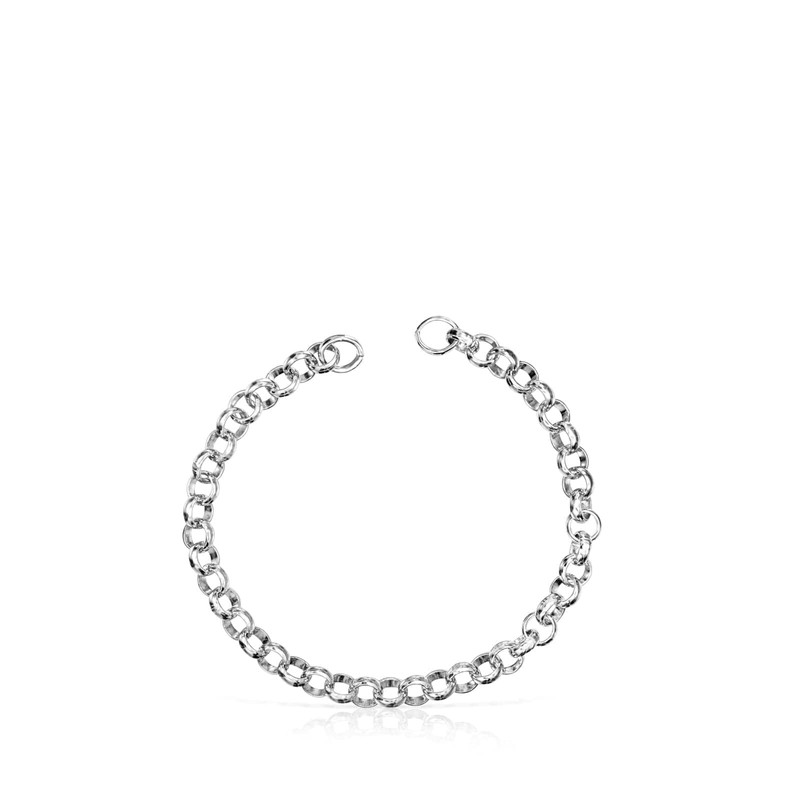 TOUS Hold Sterling Silver Chain Bracelet
