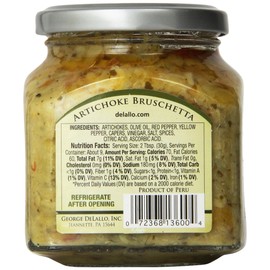 DeLallo Artichoke Bruschetta, 10-Ounce Jars (Pack of 6)