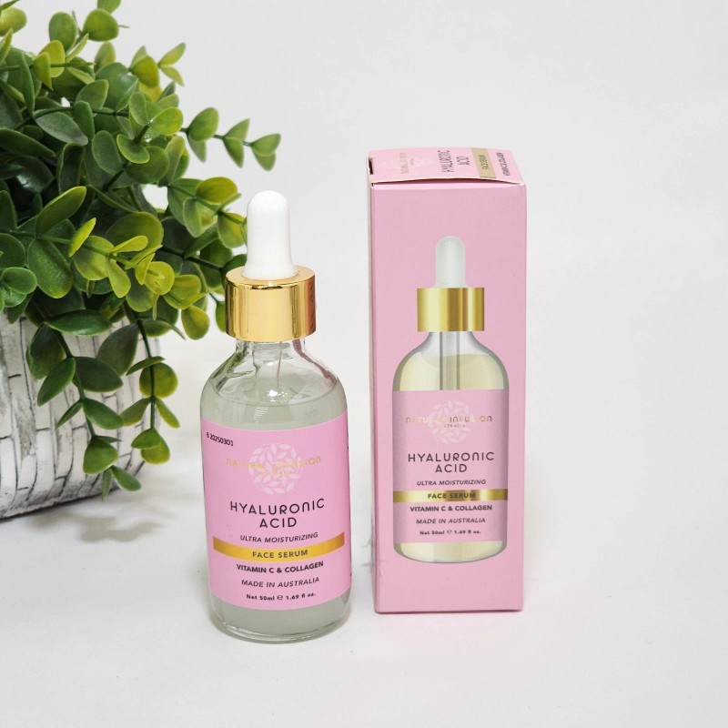 Natural Infusion Hyaluronic Acid Face Serum w/ Vitamin C &