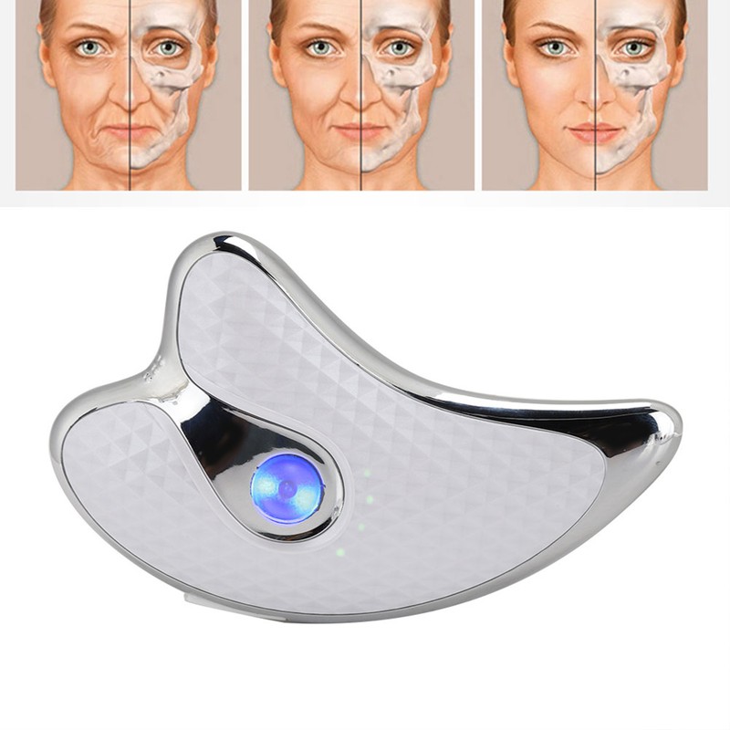 Microcurrent Facial Scraper Massager Electric Face Lifting Firming Beauty Scraping