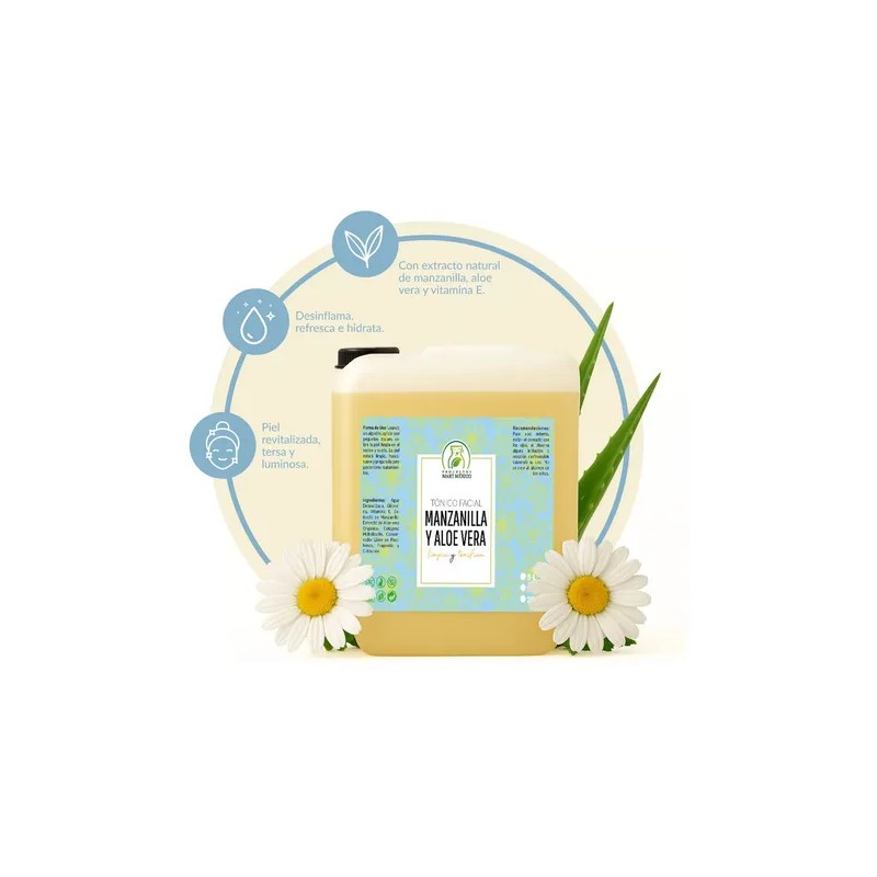 Tónico Facial Productos Mart Mexico de Manzanilla y Aloe Vera