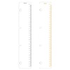 2 Pack A4 4 Holes Page Marker Ruler Plastic Binder