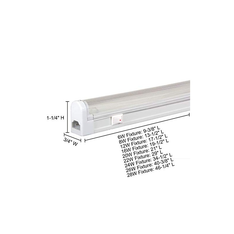 Jesco Lighting SG4-16SW/64-W Sleek Plus Classic Grounded 16-Watt T4 Light
