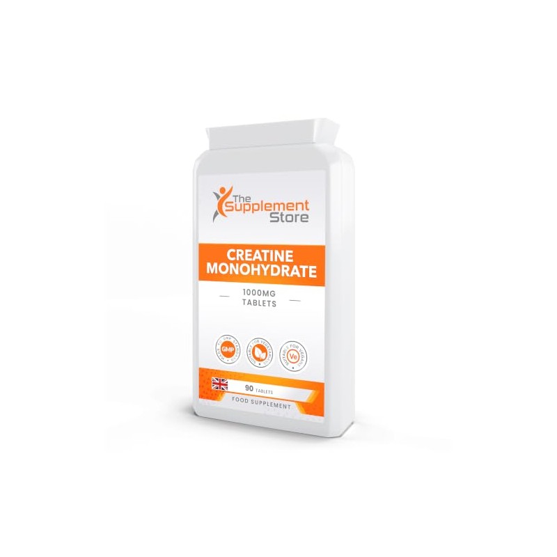 Creatine Monohydrate 1000mg Tablets (90 Tablets)