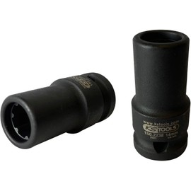 KS Tools 150.2238 1/2-Inch Brake Caliper Special Socket 7-Point 14 mm Length 50 mm