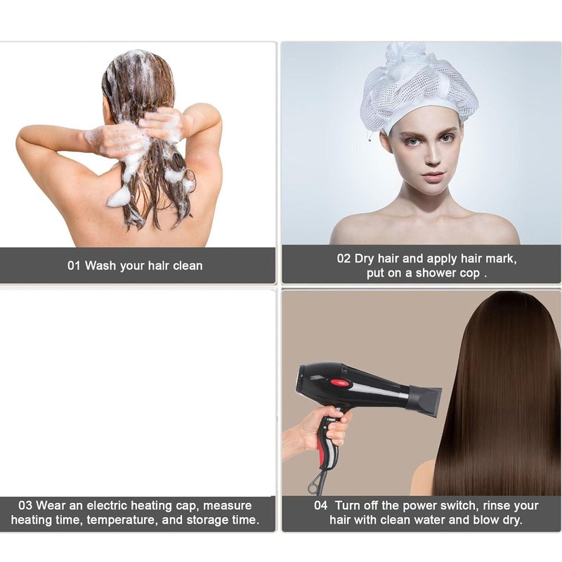2Pcs Net Plopping Cap Adjustable Reusable Versatile Drying Curly Hair