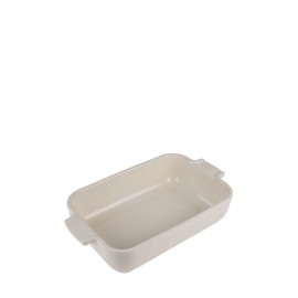 PEUGEOT - Rectangular ceramic casserole dish - 22 cm x 11.3 cm x 5.1 cm - capacity: 0.85 l - 10 year guarantee - ecru