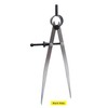 ZLKSKER 8 Inch Adjustable Lockable Steel Wing Divider, Leather Compass