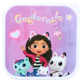 Vadobag Gabby's Dollhouse Fresh Bites Snack Box (3 Pieces) 6 x 12 x 12 cm