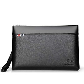 Thai Sawadee Men's Clutch Bag, Small Size, Second Bag, Stylish, Brand, Cute, PU Leather, Black