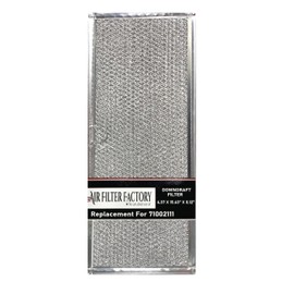 Air Filter Factory 71002111 Replacement For Jenn-Air 6.37" X 15.62" X 0.12" Aluminum Mesh Grease 12-Layer Downdraft Vent Filter