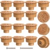 Nicunom 16 Pack Boho Rattan Dresser Knobs, Round Cabinet Knobs