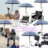 Universal Umbrella Holder Mount, Adjustable Clamp Bracket for Beach Chair,
