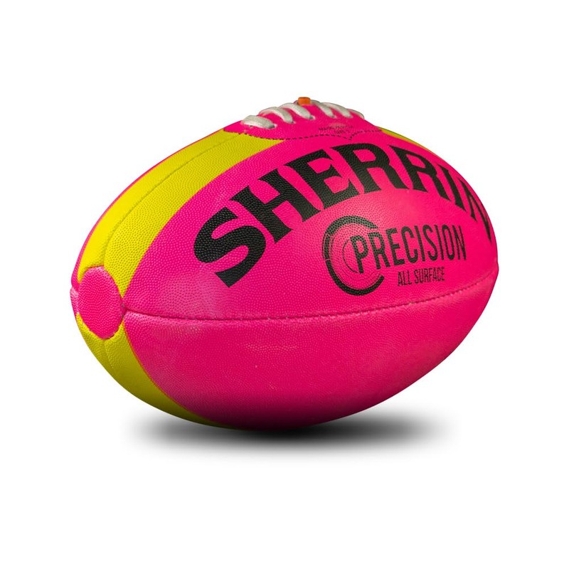 Sherrin Precision Synthetic Football, Pink, Size 2