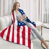 Fleece Throw Blanket Super Soft Warm Flannel American Flag Child