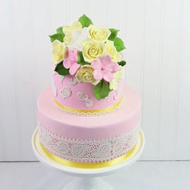 Global Sugar Art Paisley Lace Silicone Lace Mat by Chef Alan Tetreault