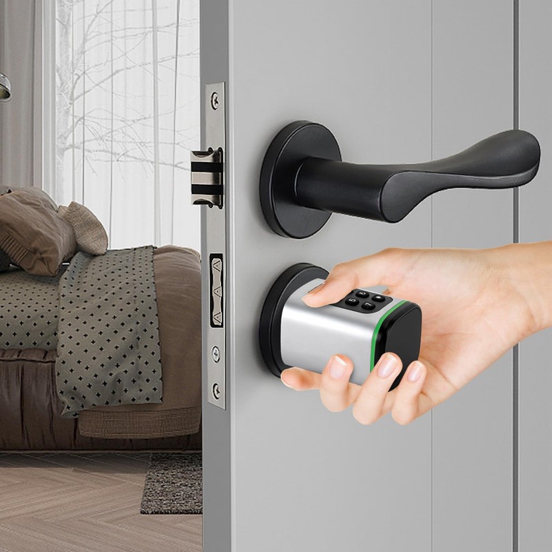 Yolancity Electronic Door Lock with Mobile App, Smart Keycards, Reset