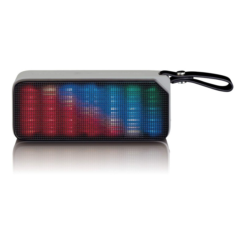 Lenco Bluetooth Lautsprecher BT-191, Tragbarer Stereo, mehrfarbige Lichteffekt, AUX, NFC,