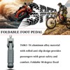 JXPANG Universal Motorcycle Bicycle Folding Passenger Foot Pegs M8 Rearsets