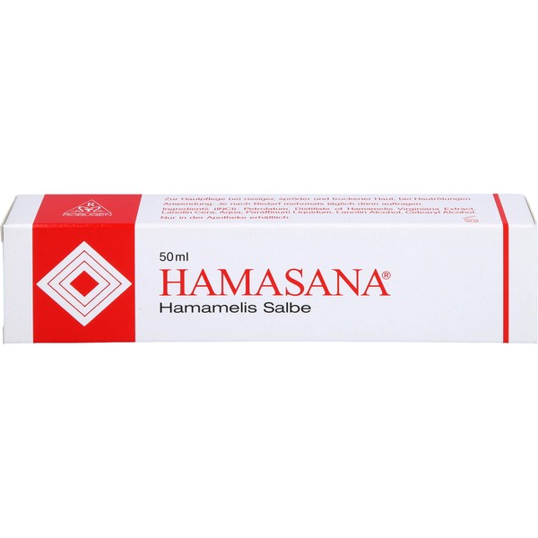 HAMASANA Hamamelis Salbe zur Hautpflege bei rissiger, spröder und trockener
