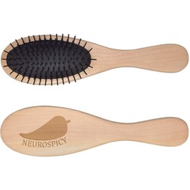 'Neurospicy Chili' Wooden Hairbrush (HA00053672)