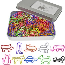 Cute Paper Clips Animal Shaped Paperclips, Fun Office Desk Accessories 100 PCS