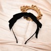 Kilener Black Velvet Headband Bow Headbands for Women Girls Bowknot