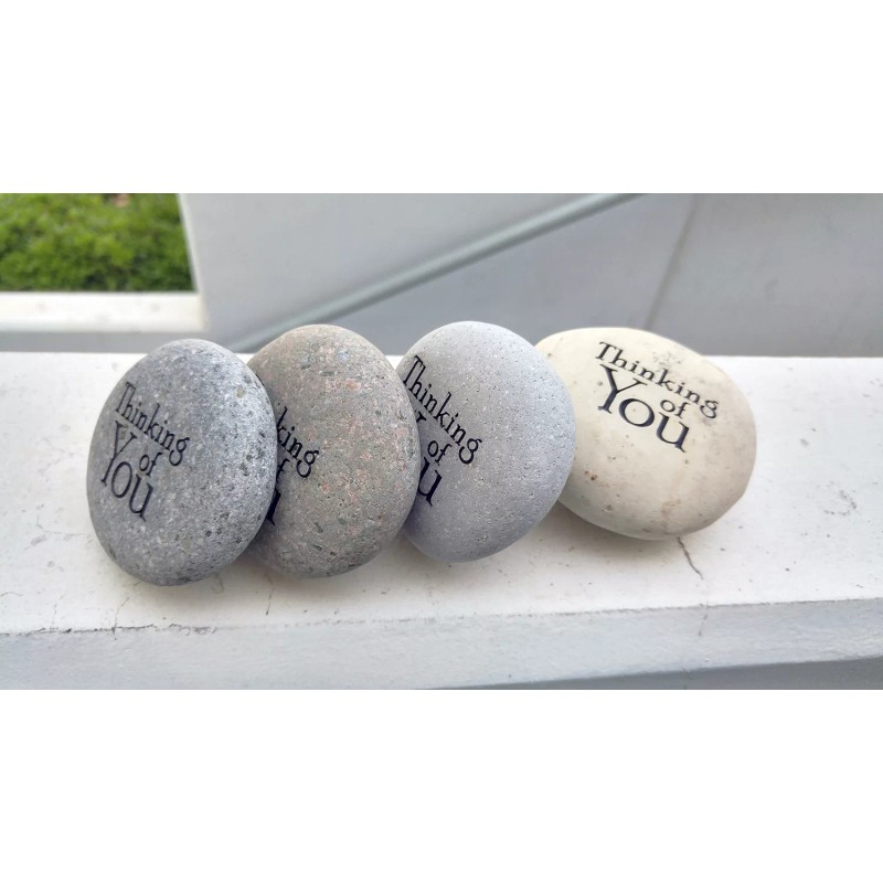 Garden Age Supply Thinking of You Engraved Natural Handmade Inspirational