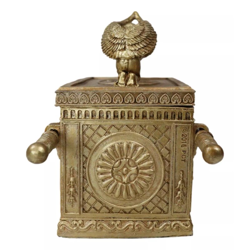 Golden Ark Of The Covenant With Cherubim Angels Decorative Box