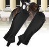 Super Fiber PU Leather Half Chap Horse Riding Body Protector