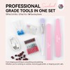 SAVILAND Electric Nail Drill Professional: 40000RPM Pink Rechargeable Electric Nail