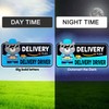 Flex Delivery Driver Car Magnet, 3PCS Frequent Stops Removable Set,