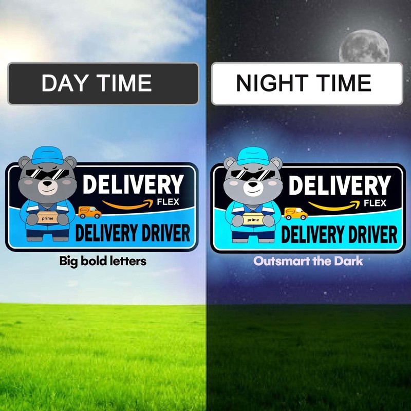 Flex Delivery Driver Car Magnet, 3PCS Frequent Stops Removable Set,