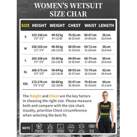 Owntop Women's Wetsuit Top, 3 mm Thermal Sleeveless Neoprene Vest, Wetsuit Jacket, Warm, Comfortable, Surfing, Snorkelling, Swimming, Diving, Black and Green, XXL