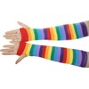 Bienvenu Winter Arm Hand Warmer Knitted Long Fingerless Gloves Mitten,Rainbow