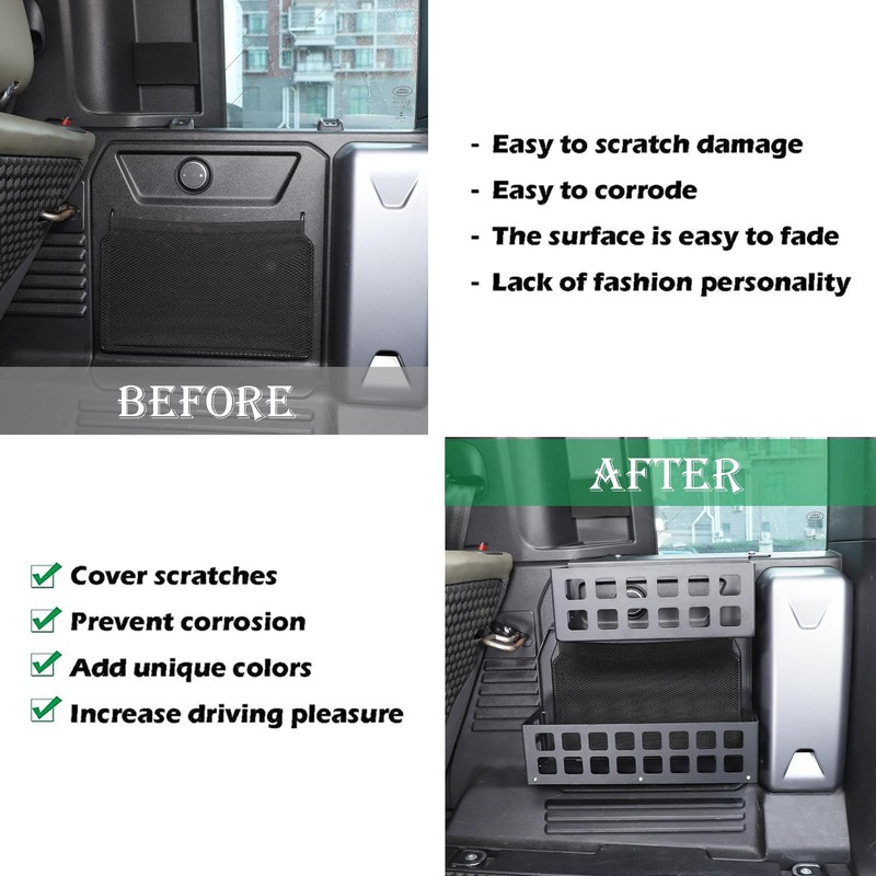 PIUGILH Trunk Storage Organizer Compatible with Land Rover Defender 110
