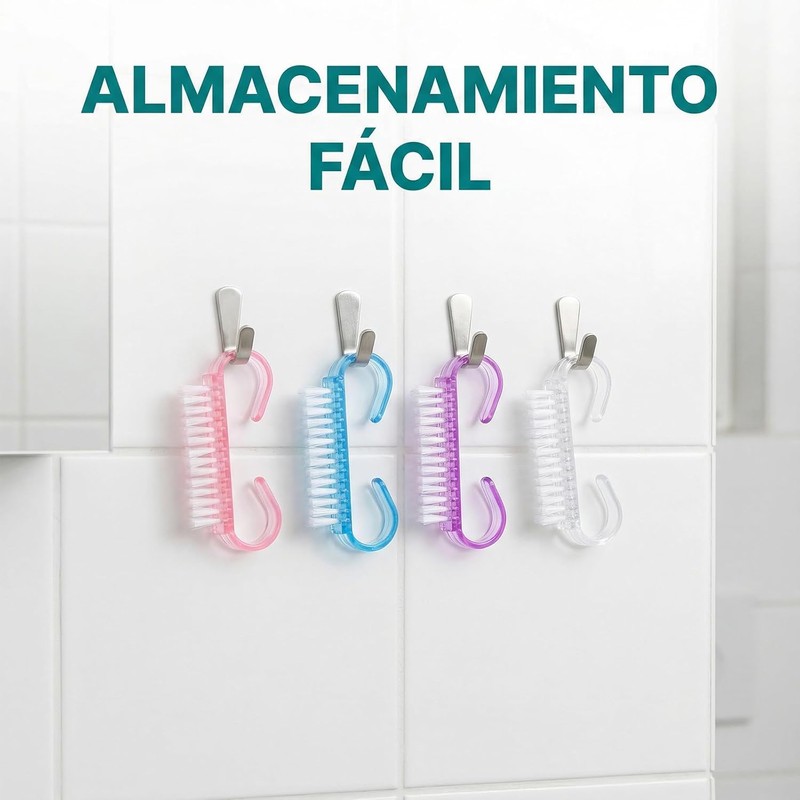 Set de 48 Cepillo para Limpiar Uñas, Kit de Limpieza