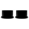 FLMLF Nylon Rear Wheel Hub Rim Set Black for 1/5