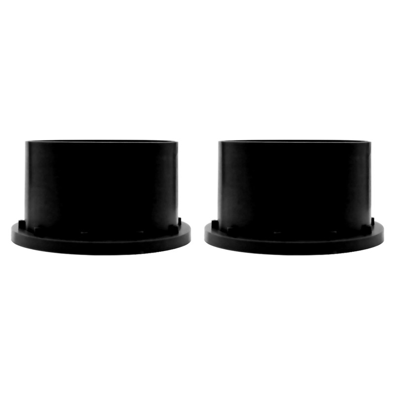 FLMLF Nylon Rear Wheel Hub Rim Set Black for 1/5
