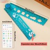 6PCS Folding Ruler, 12 inch Foldable Ruler Clear, Flexible Ruler