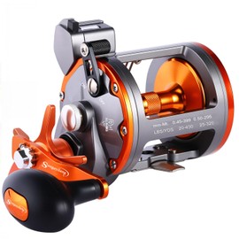 Sougayilang Line Counter Trolling Reel Conventional Level Wind Fishing Reel-Thunder LS II 3000L