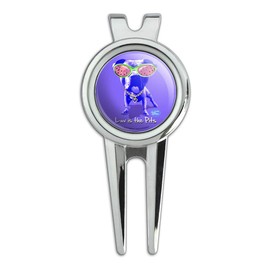 GRAPHICS & MORE Luv is The Pits Love Pitbull Watermelon Sunglasses Golf Divot Repair Tool and Ball Marker