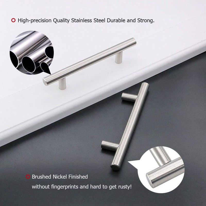 homdiy Cabinet Handles Brushed Nickel Cabinet Pulls - HD201SNB Cabinet