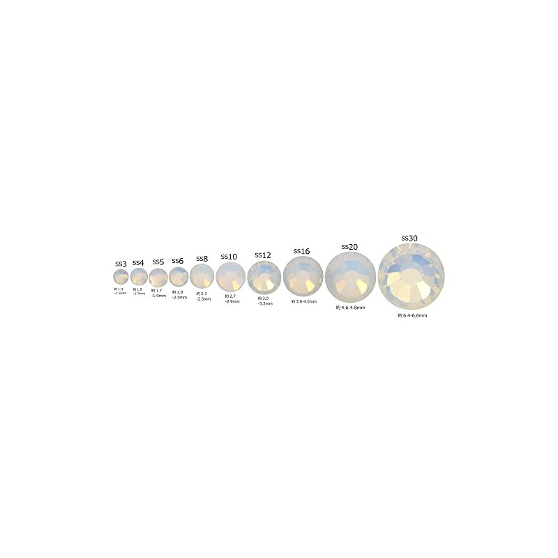 MATIERE Glass Stone SS4 White Opal