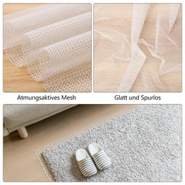 Non-Slip Mat, 70 x 140 cm Carpet Underlay, Non-Slip Non-Slip Protection Carpet Stopper, Universal for Home, Office, Drawer, Car, Boot (White)