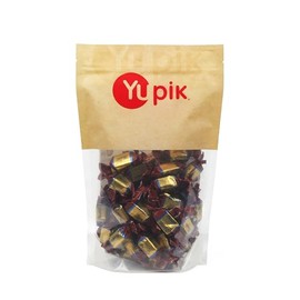 Yupik Milk Chocolate Covered Soft Toffees, 1.1 lb (17.6 oz), Miniature Bars, Creamy Milk Chocolate, Sweet & Chewy Caramel Candies, Ideal for Snacking & Gifting