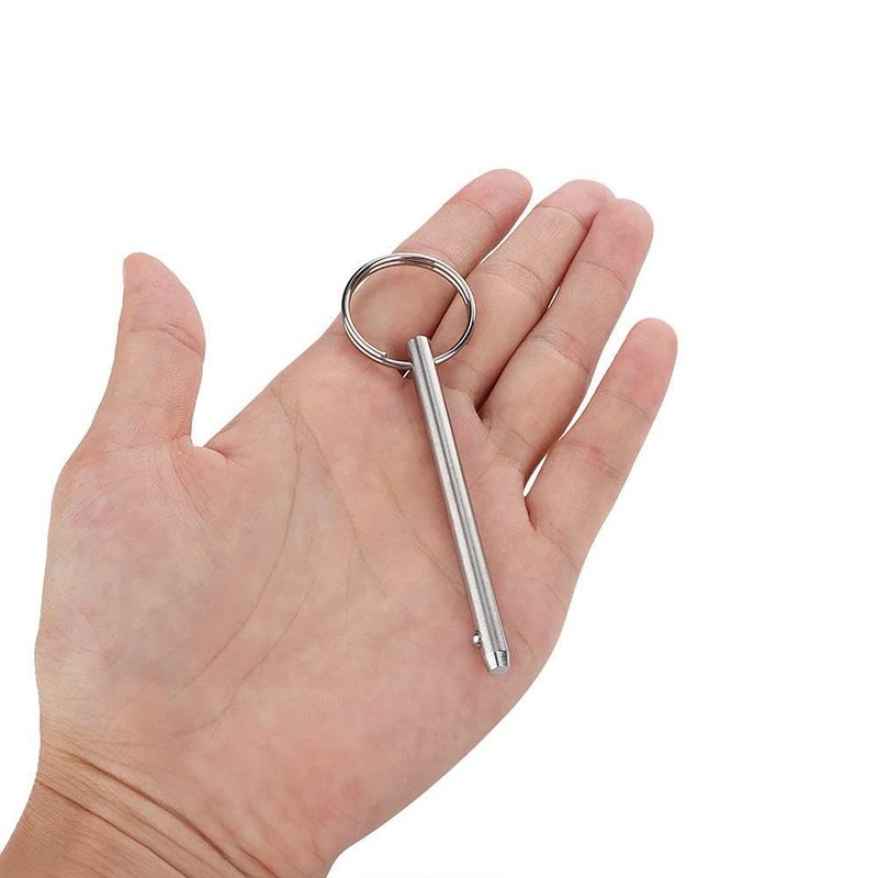 6 Pcs 8mm x 60mm High-Carbon Steel Quick Release Pins,