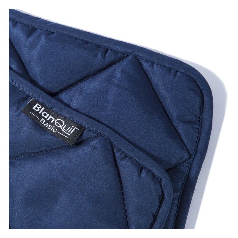 BlanQuil Genuine Blanquil 12lbs Weighted Blanket, Navy - Decreased Anxiety